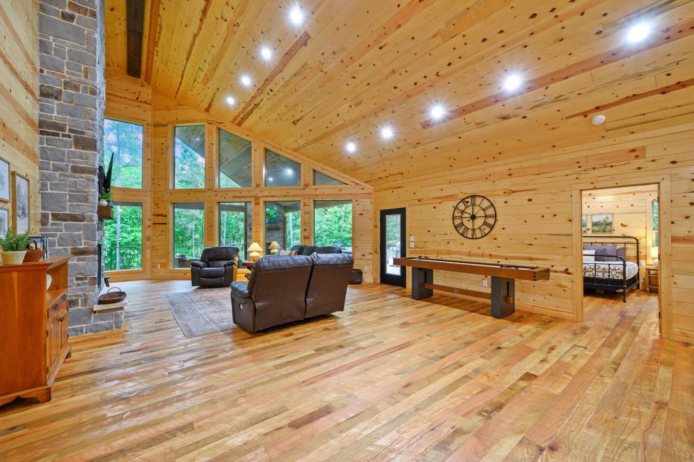 Cabin vibes meet competitive fun.
