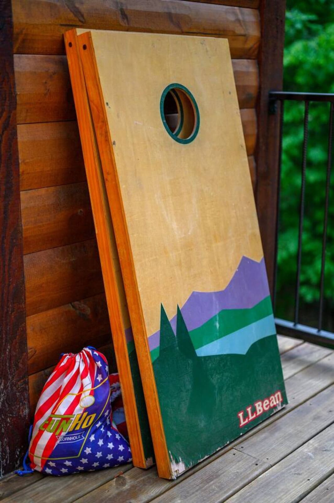 Challenge your crew to a friendly game under the pines!