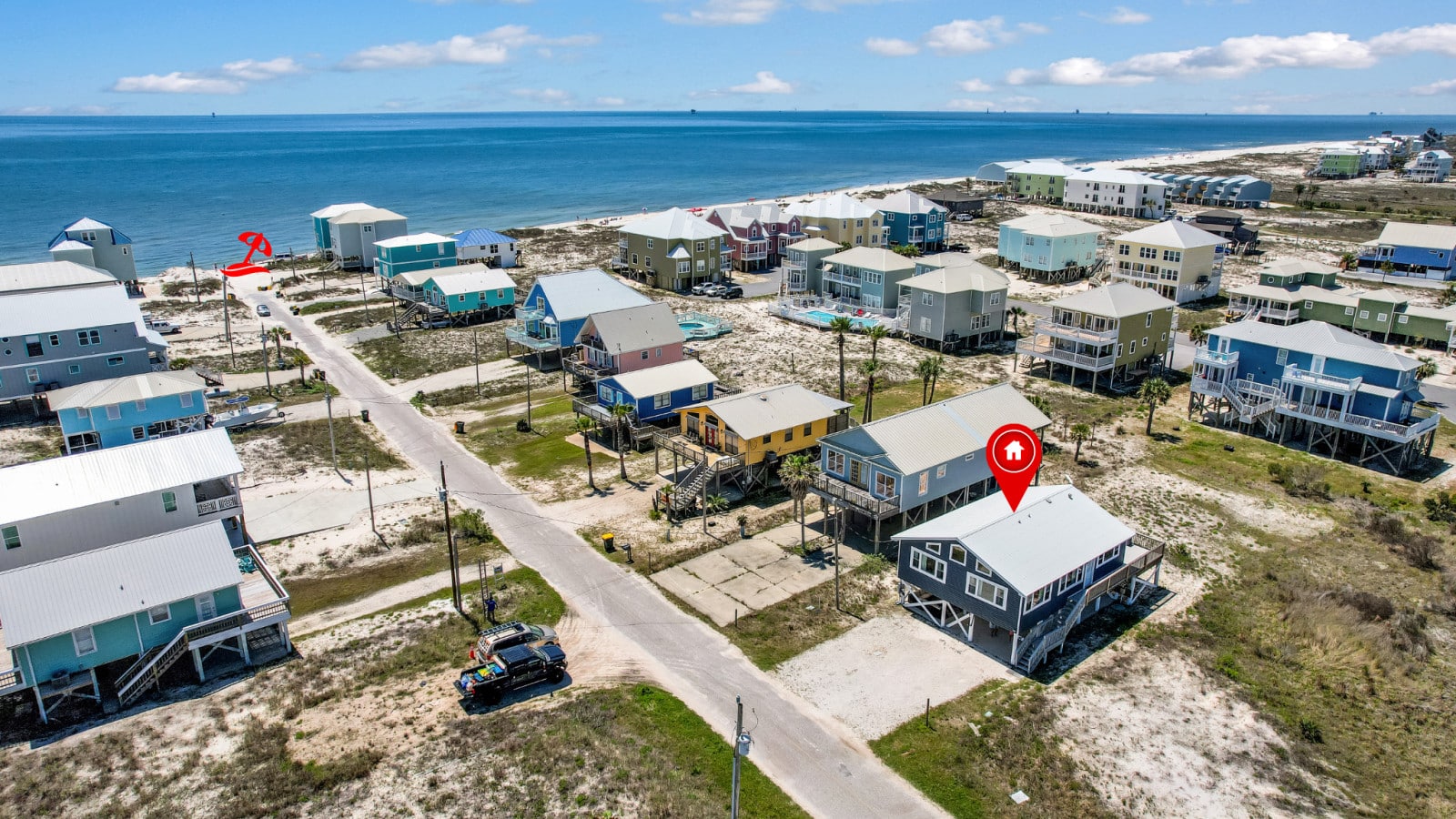 Tranquil seaside retreats nestled along the Alabama coast.