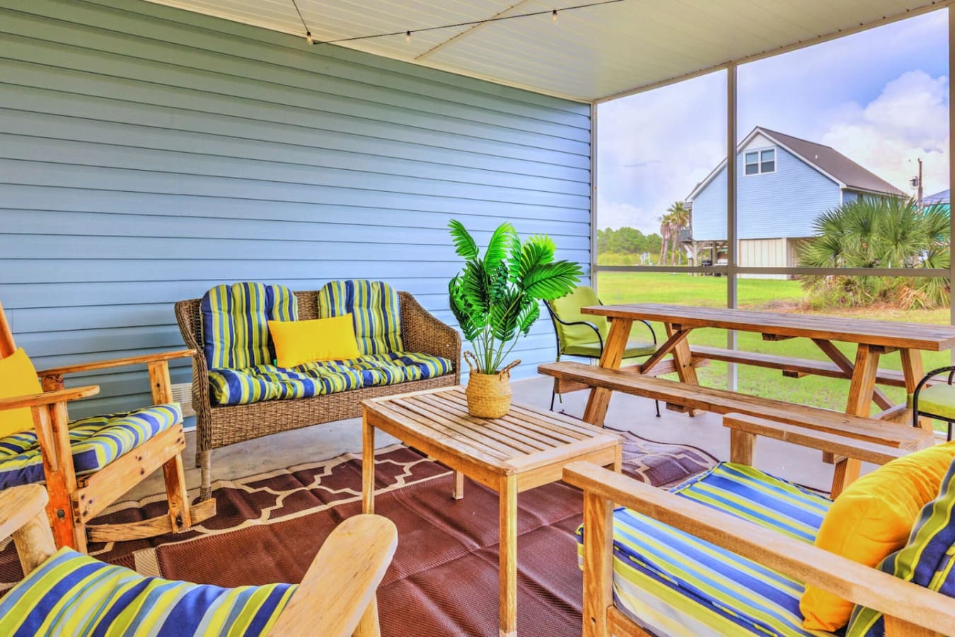Outdoor comfort with just the right amount of sunshine.