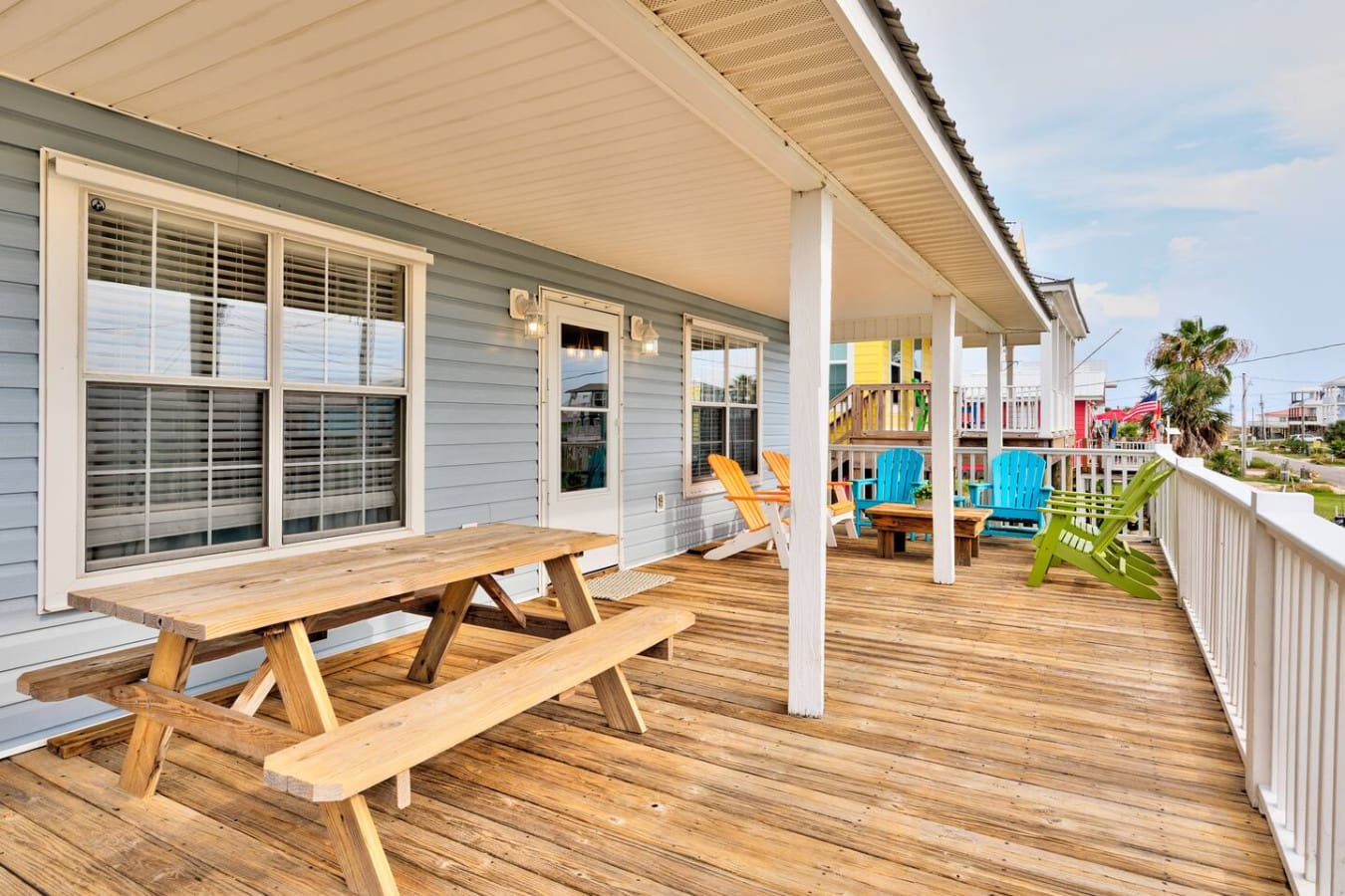 Bring the good vibes outside with cozy seating and open air.