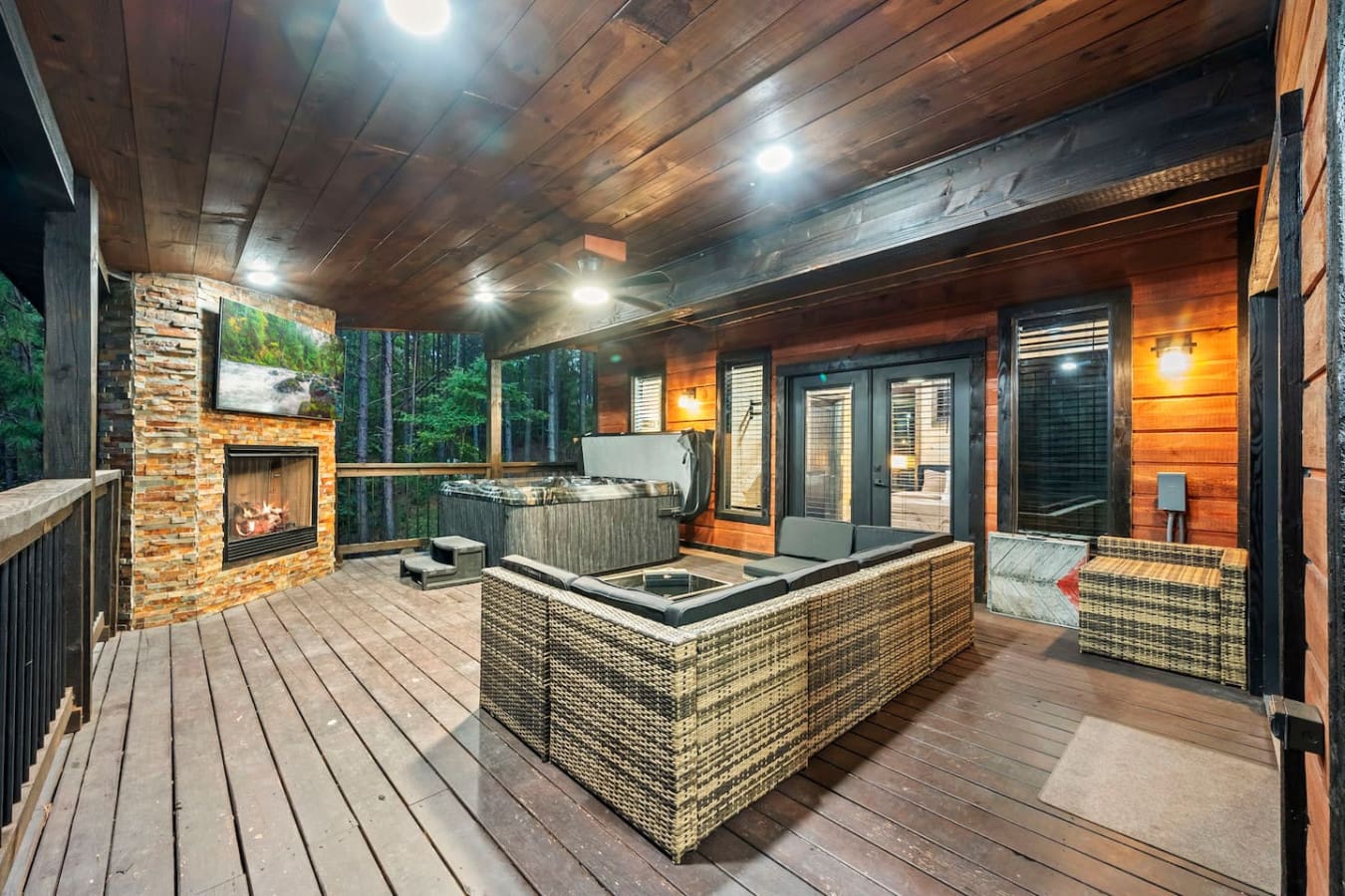Sizzle, soak, and sit — your forest retreat awaits.