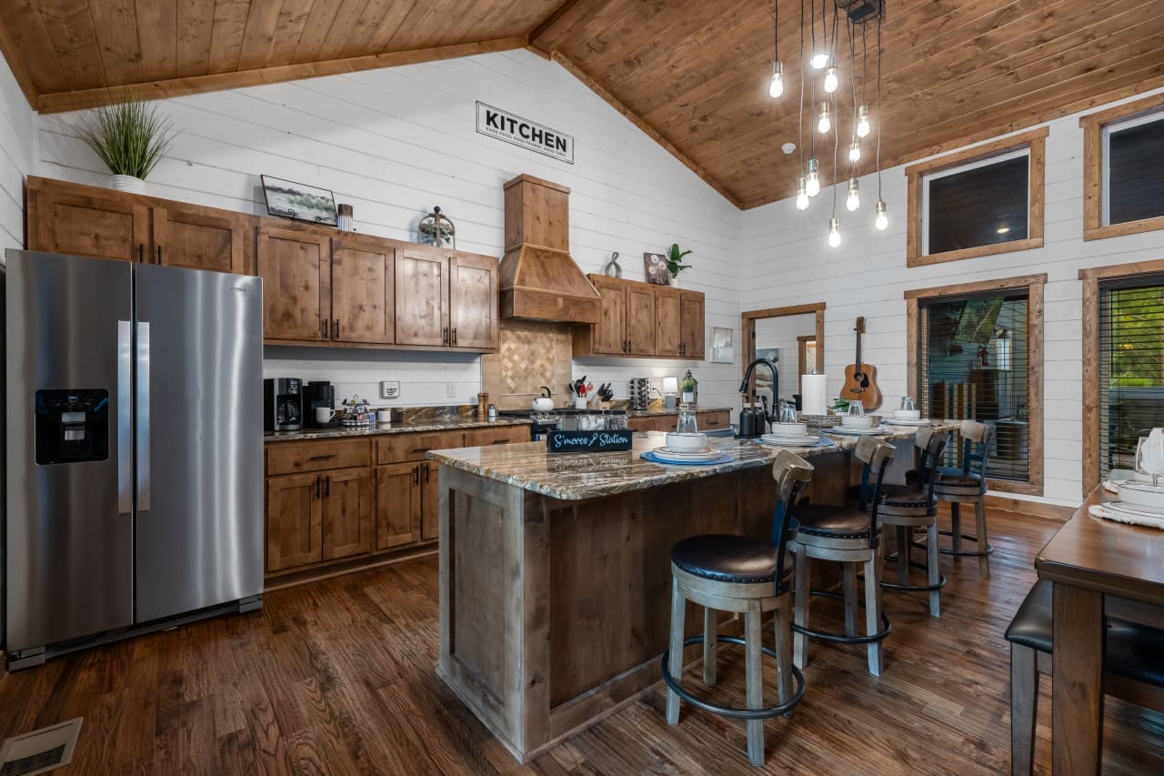 Turn cooking into a pleasure in our stylish kitchen, where stainless steel appliances add a touch of elegance to every meal.