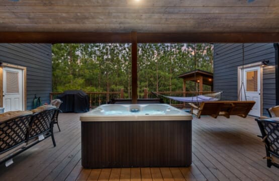 Let the warm waters of our hot tub wash away your cares and leave you feeling refreshed and renewed.