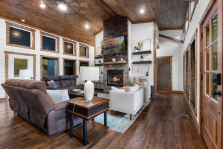 From the woodsy decor to the warm ambiance, our cabin interior exudes comfort and coziness at every turn.
