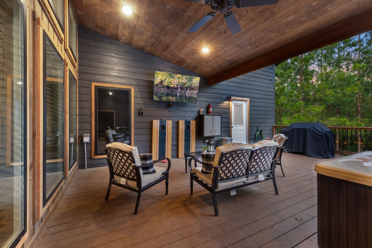 Savor the simple pleasures of life as you sit on our porch and immerse yourself in the beauty of nature.