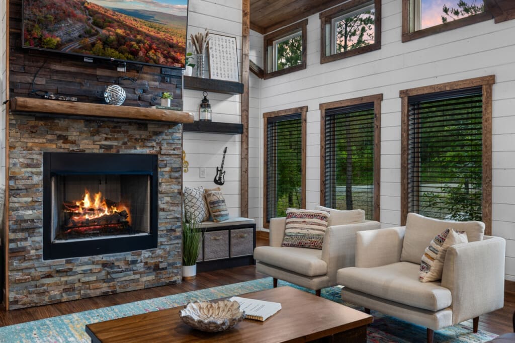 Experience the ultimate in comfort and style in our chic and cozy living area.