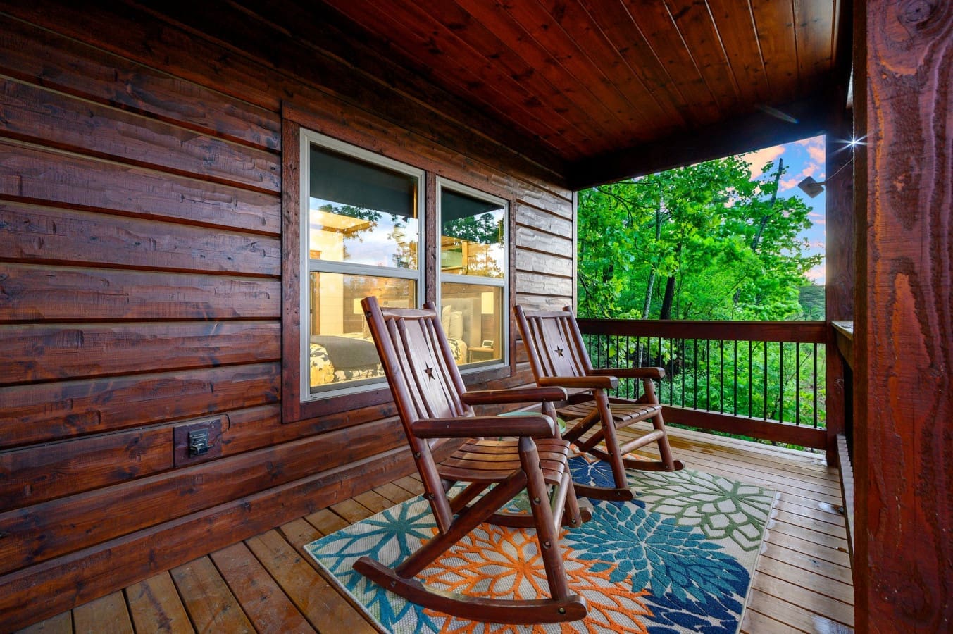 The simple joys of cabin life.