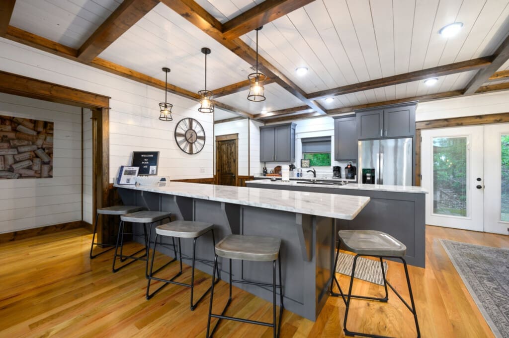 Your breakfast bar in the woods.