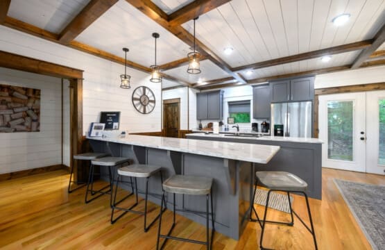 Your breakfast bar in the woods.