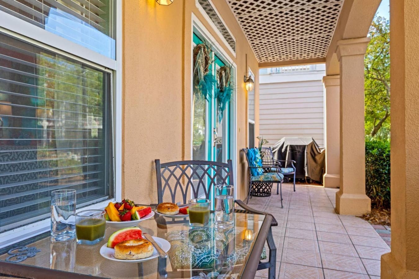 This covered patio is basically your front-row ticket to all the tropical vibes—morning coffee, afternoon lounging, and those golden-hour moments that make you forget you ever had anywhere else to be.