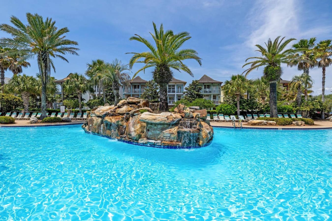 This resort pool situation is basically begging you to forget what day of the week it is.