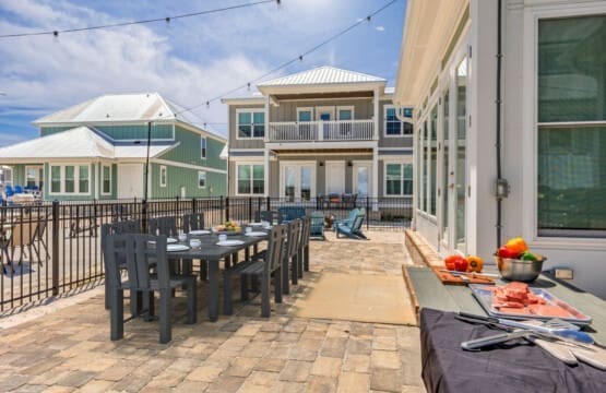 This sprawling beachfront compound is basically set up for you to spend the entire day outside—dining, lounging, and soaking in those ocean views without ever having to go back inside.
