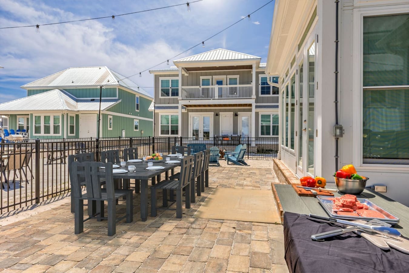 This sprawling beachfront compound is basically set up for you to spend the entire day outside—dining, lounging, and soaking in those ocean views without ever having to go back inside.