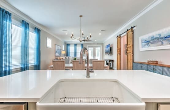 This kitchen is the kind of space that makes you actually want to hang out while someone's cooking instead of hiding in another room.
