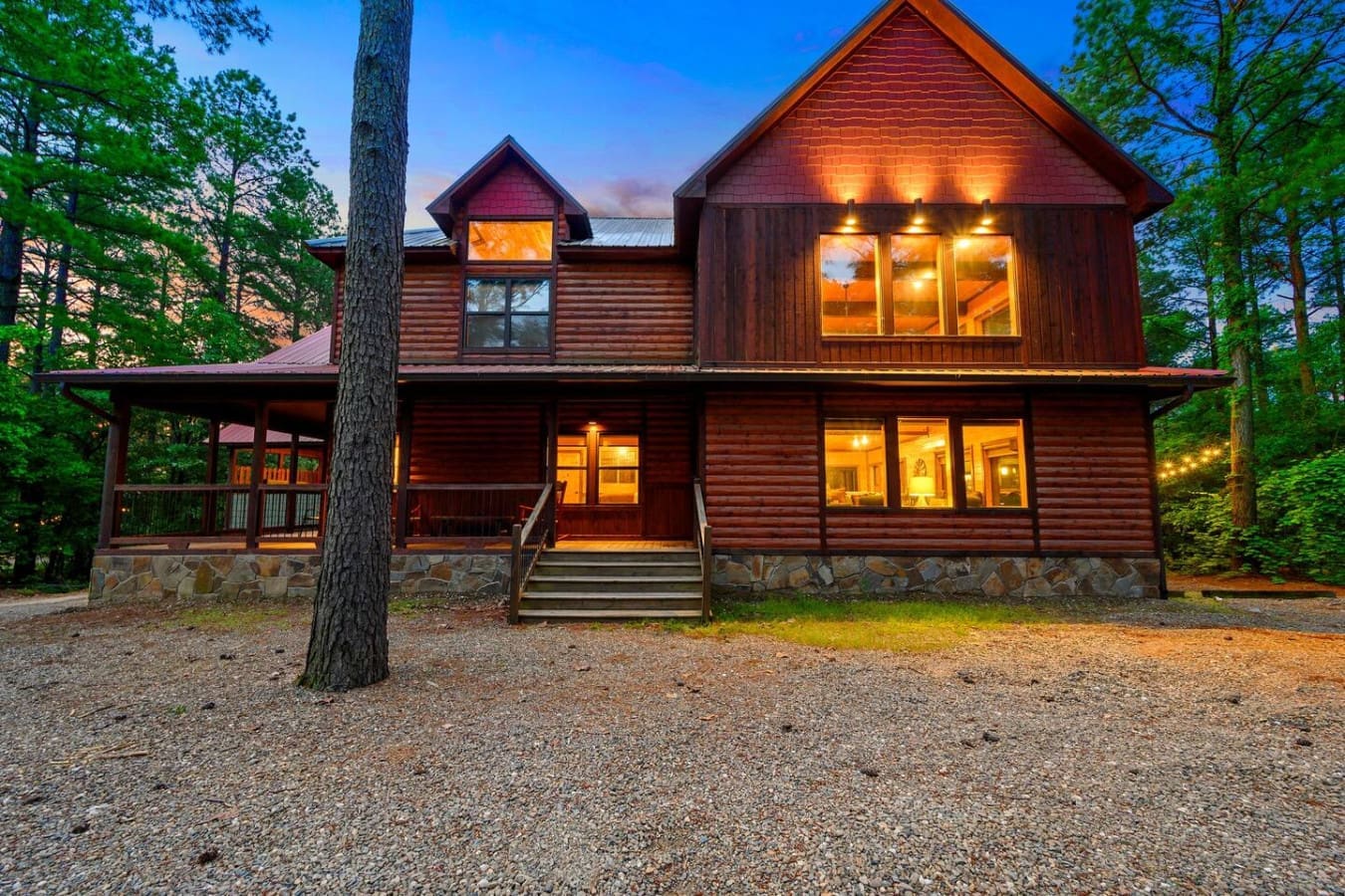 This place glows like something out of a fairy tale once the sun dips below the trees, and honestly, you might just decide to never turn the lights off.