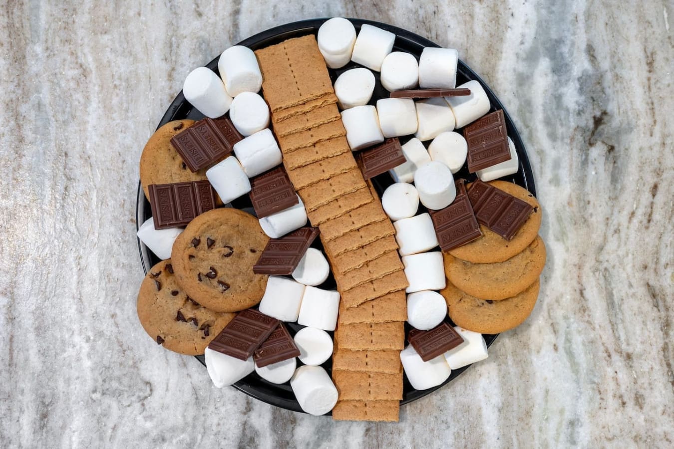 Nothing says "we're on vacation" quite like a s'mores board that's way too nice to actually eat.