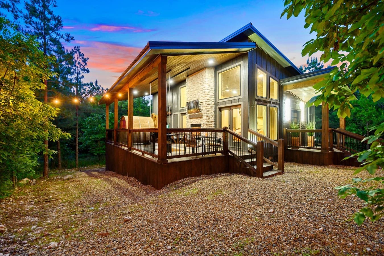 Rustic charm meets forest tranquility right at your doorstep.