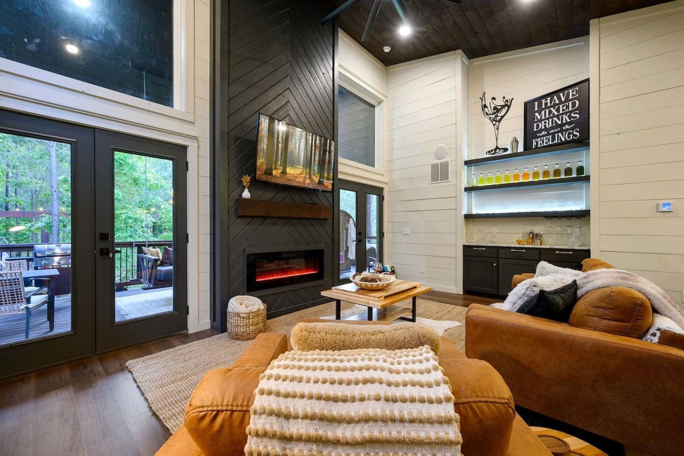 A timeless space where comfort and rustic charm meet.