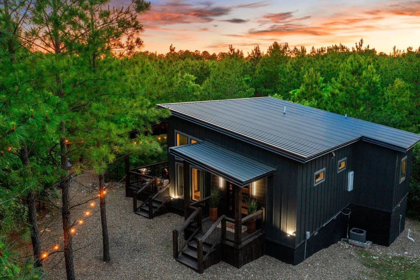 From sunrise to sunset, this stylish cabin is your home base for relaxation and adventure.