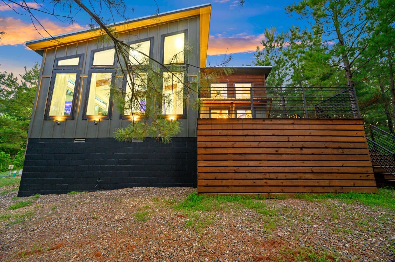 Where sleek design meets forest serenity.