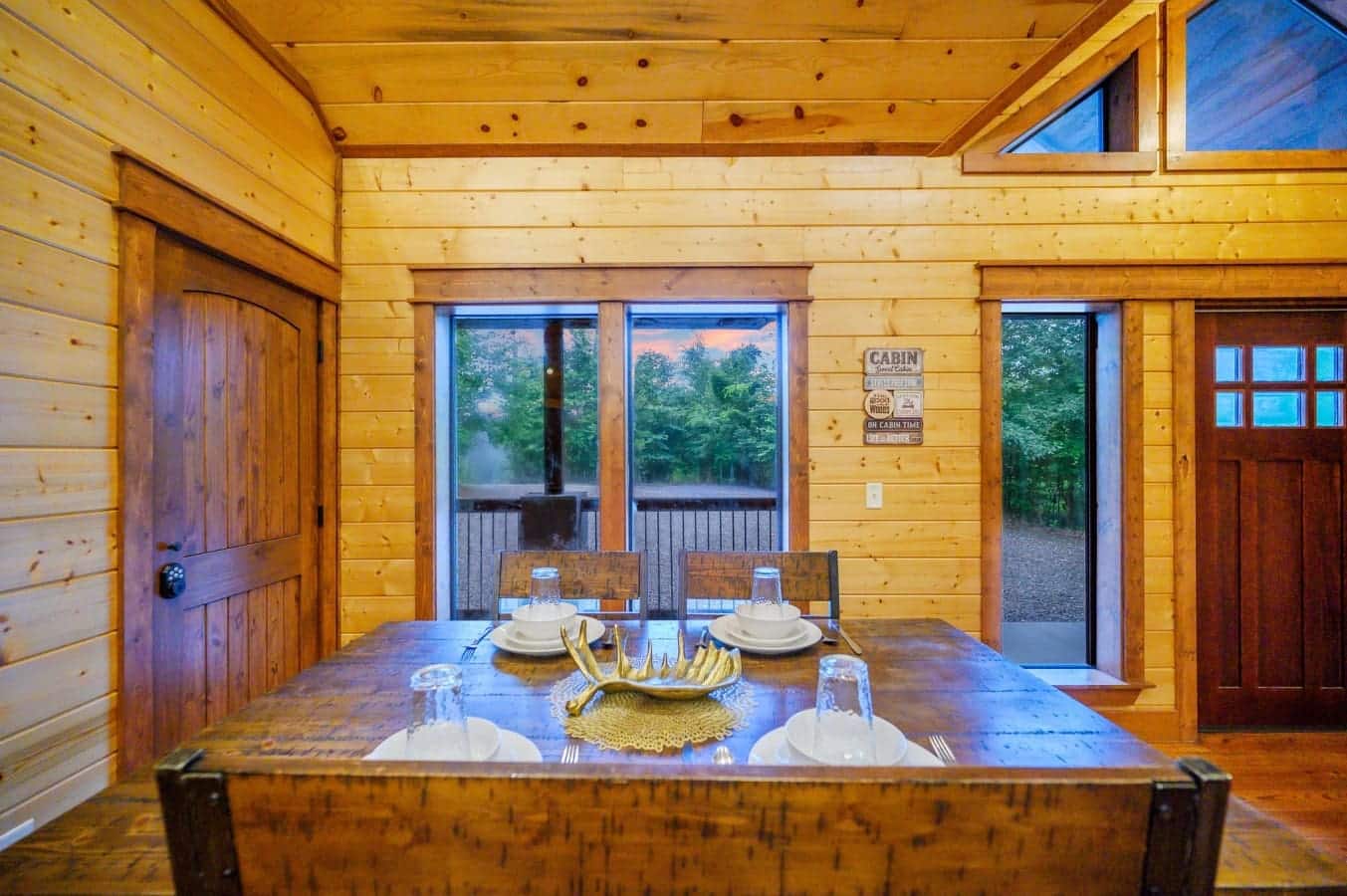 Gather around the dining table for meals, games, and laughter.