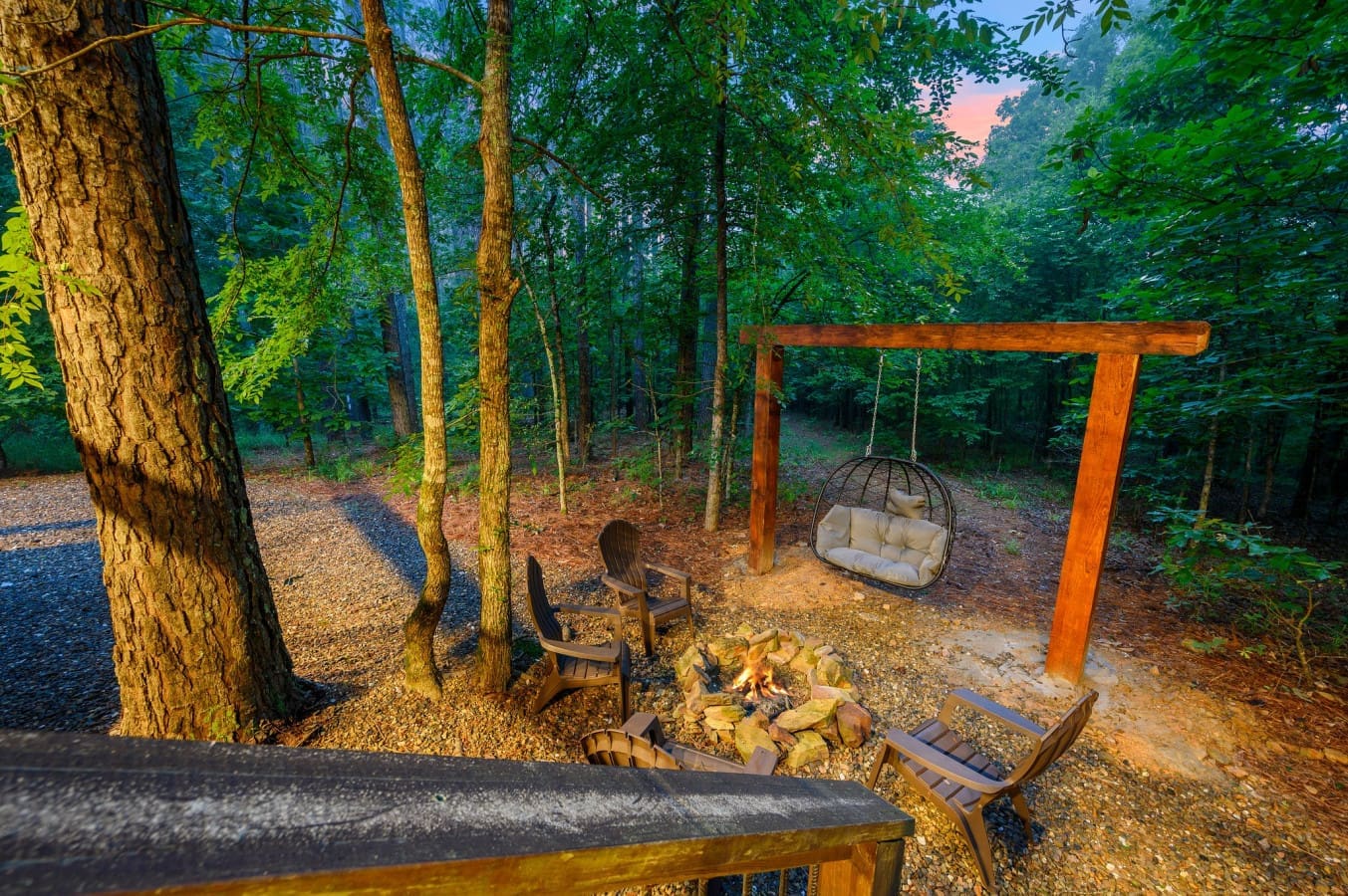 Step out and breathe deep—the forest is your backyard.