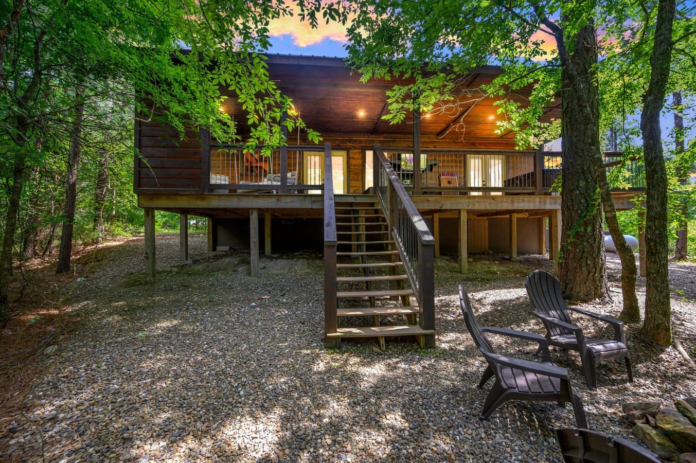 Beautifully built cabin surrounded by nature and fresh mountain air.