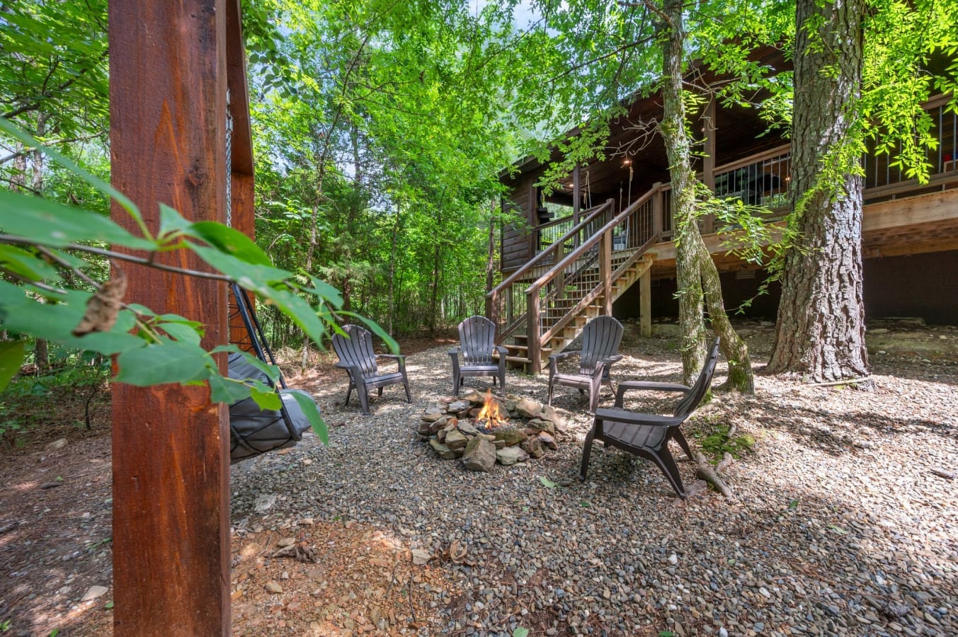 Surrounded by towering trees and fresh air—your peaceful outdoor escape.