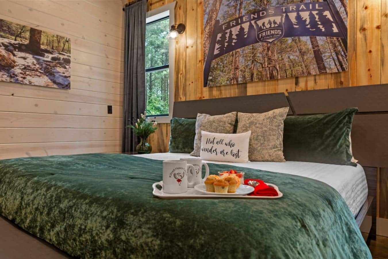 ozy retreat in the heart of the woods — where mornings start with sunlight and silence.