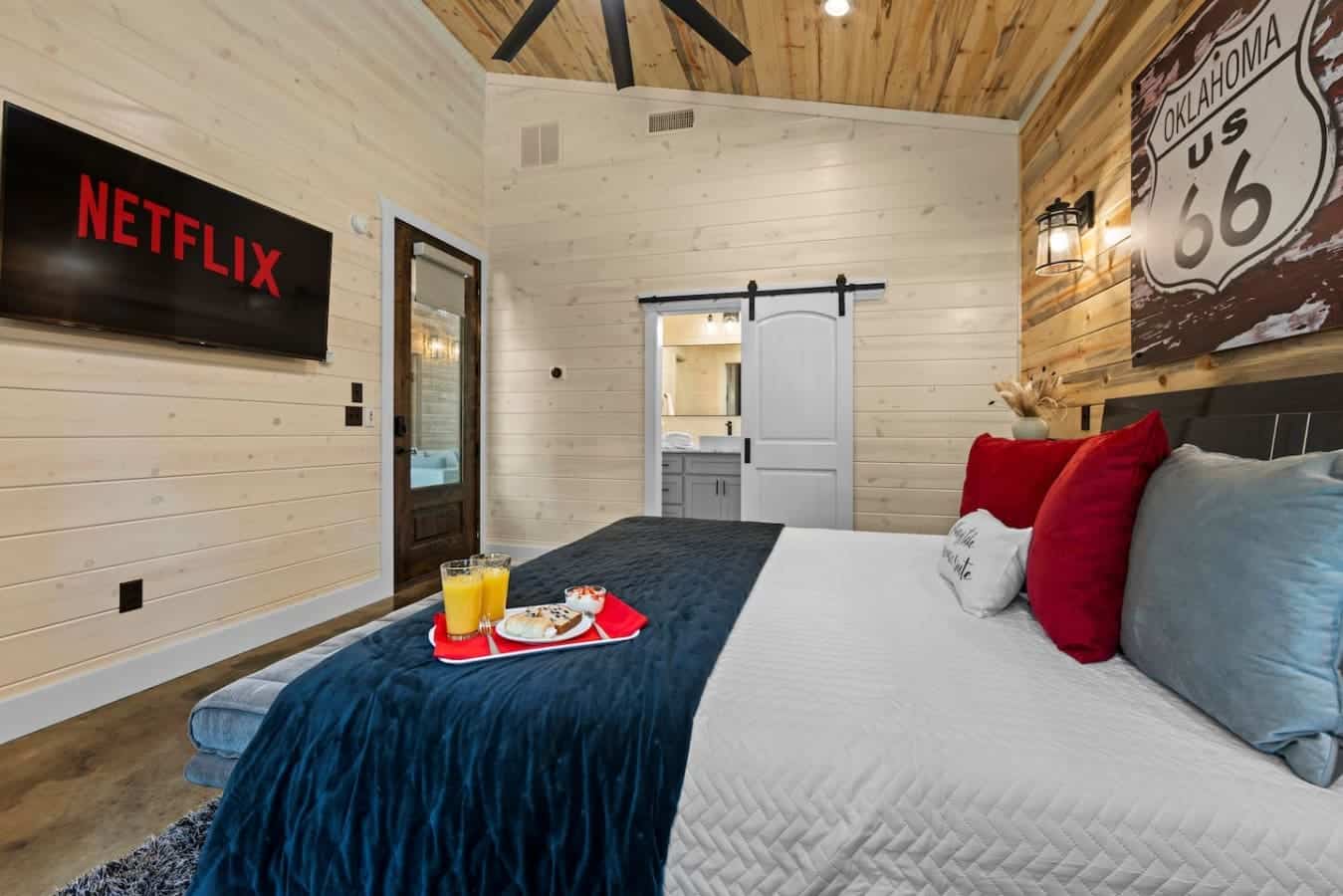 Comfy bed. Breakfast tray. Netflix queued. You’re not going anywhere today.