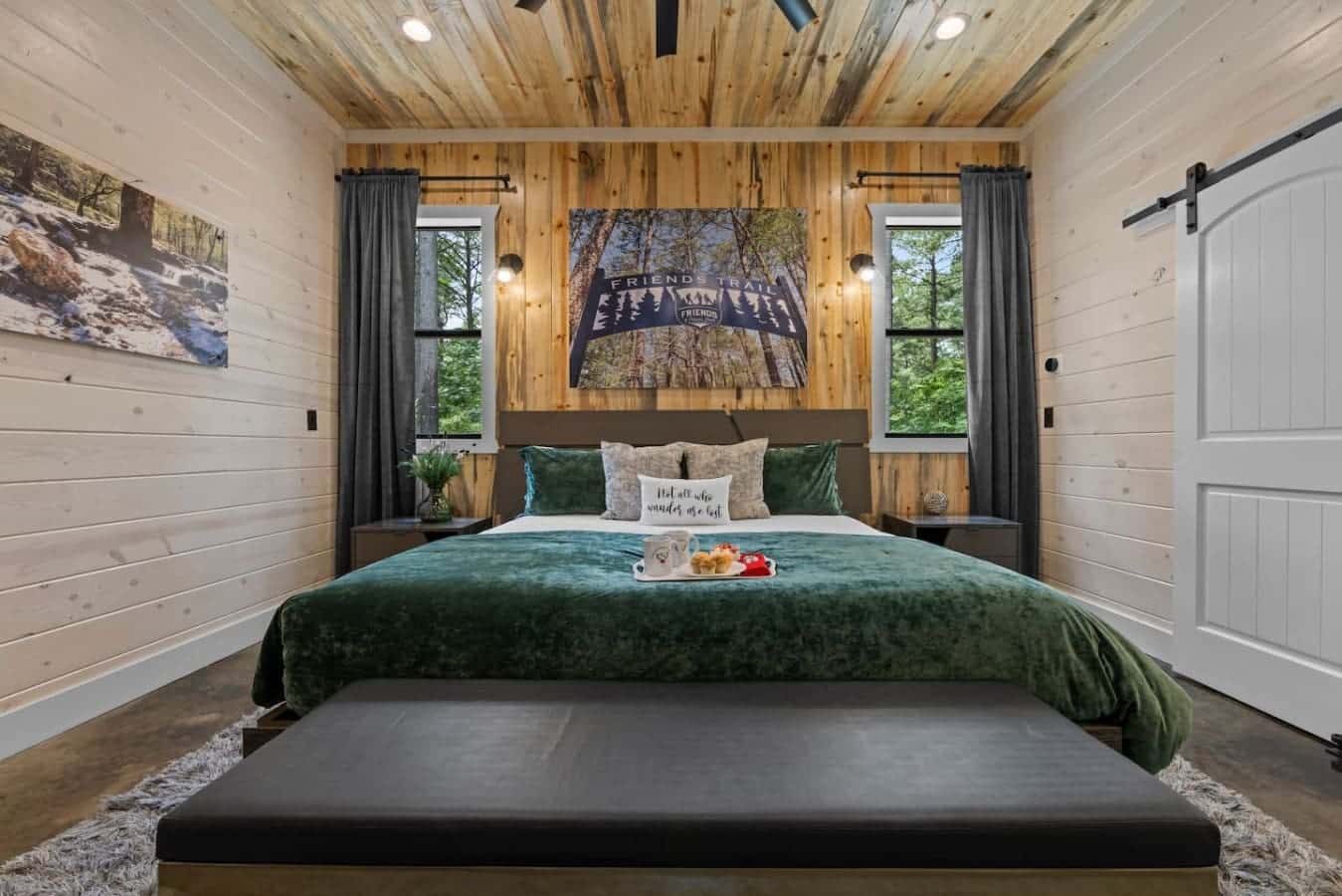 Where rustic charm meets modern comfort ✨ Sleep under the pines, wake up to peace.