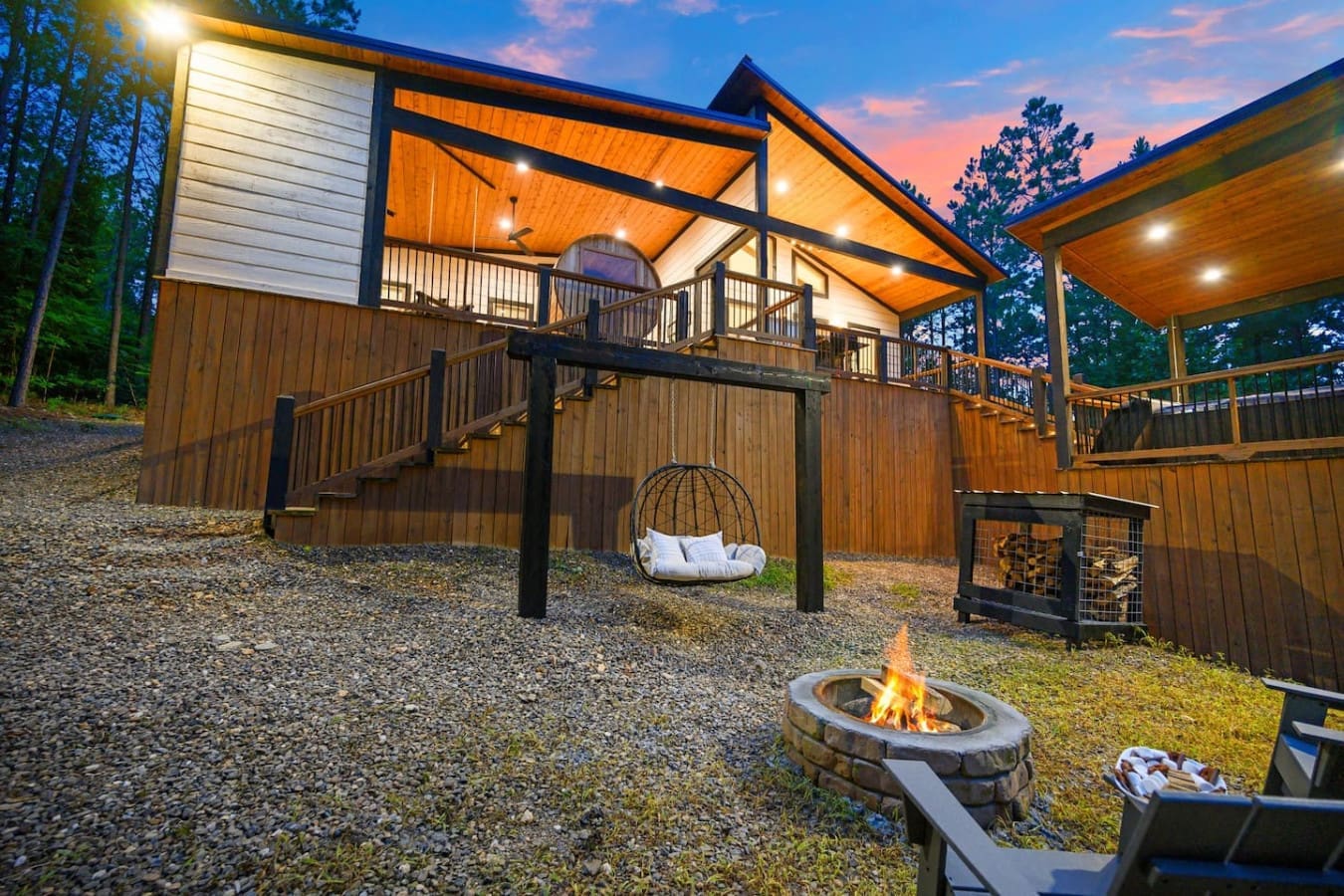 This is the kind of place where you'll actually put your phone down and just hang in that chair by the fire until way too late.