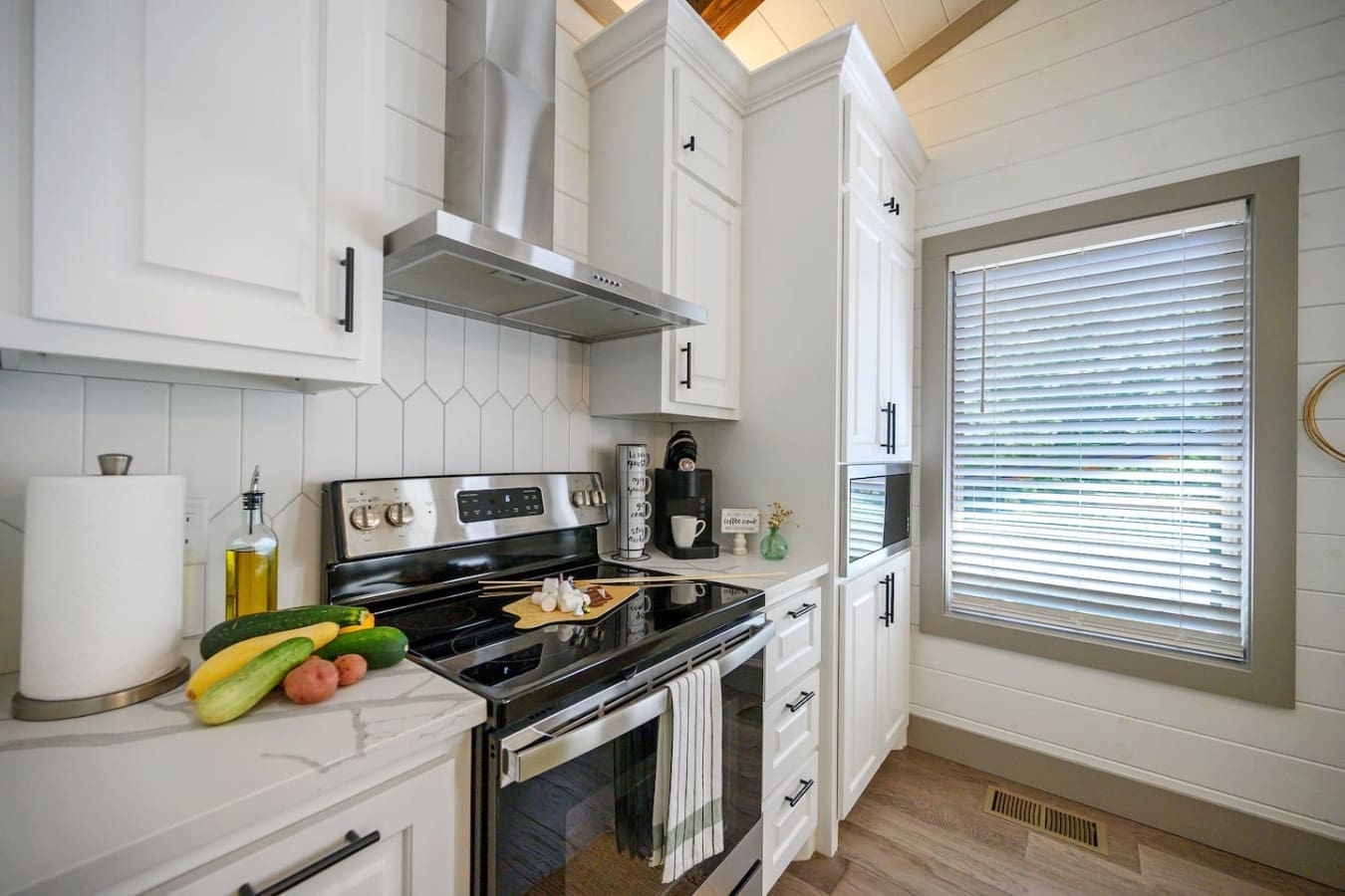 You'll actually want to spend time in this kitchen because the setup is too good not to cook something real.