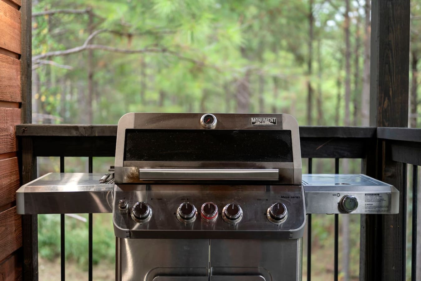 Grill-ready for sunset meals and starry nights.