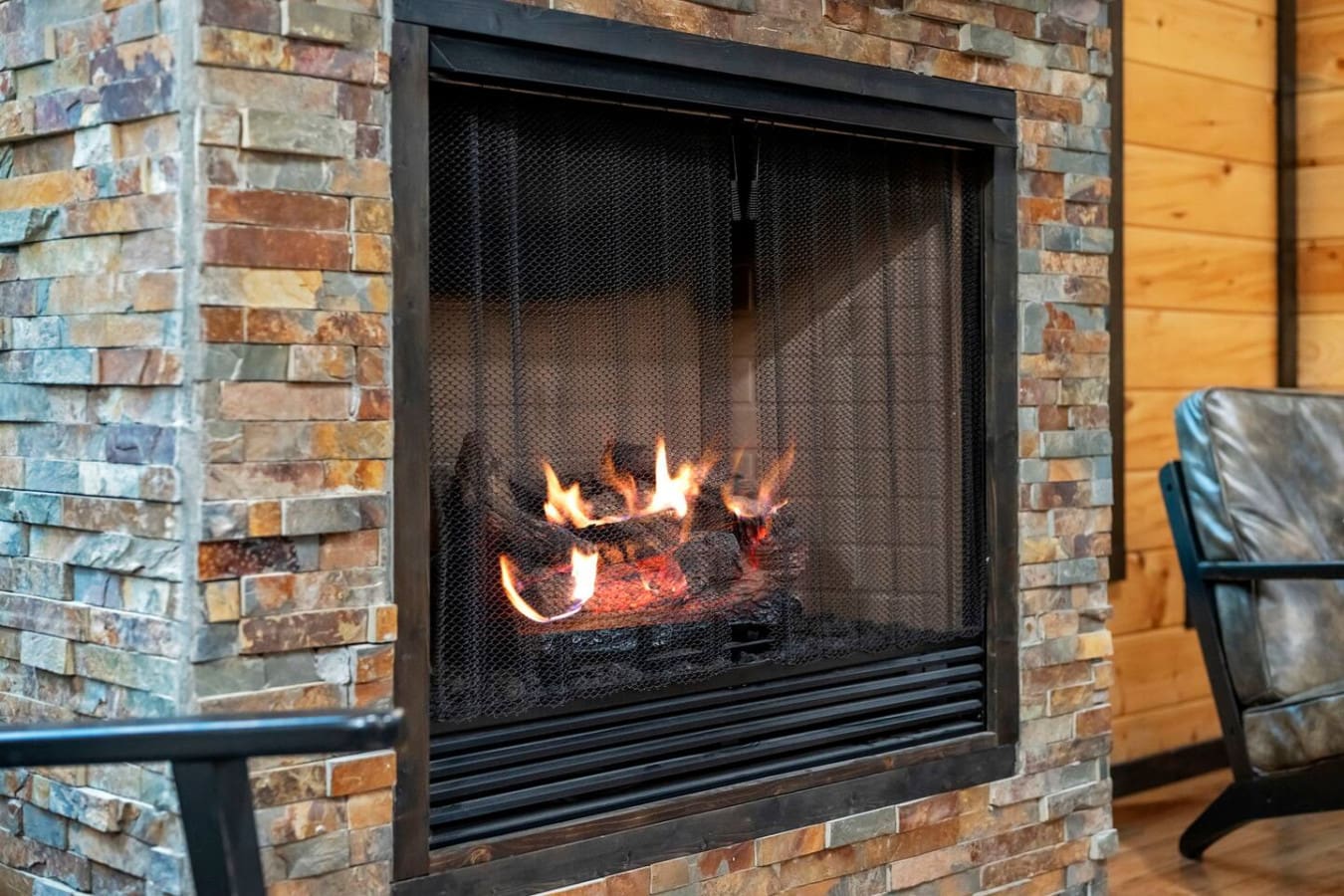 Flickering firelight, endless comfort.