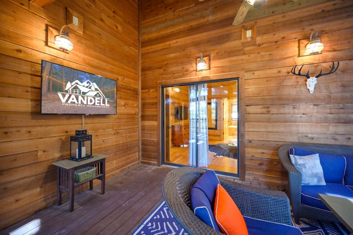 This sunroom is basically your own private screened-in lounge where you can kick back with those comfy chairs and actually watch the world go by without the bugs.