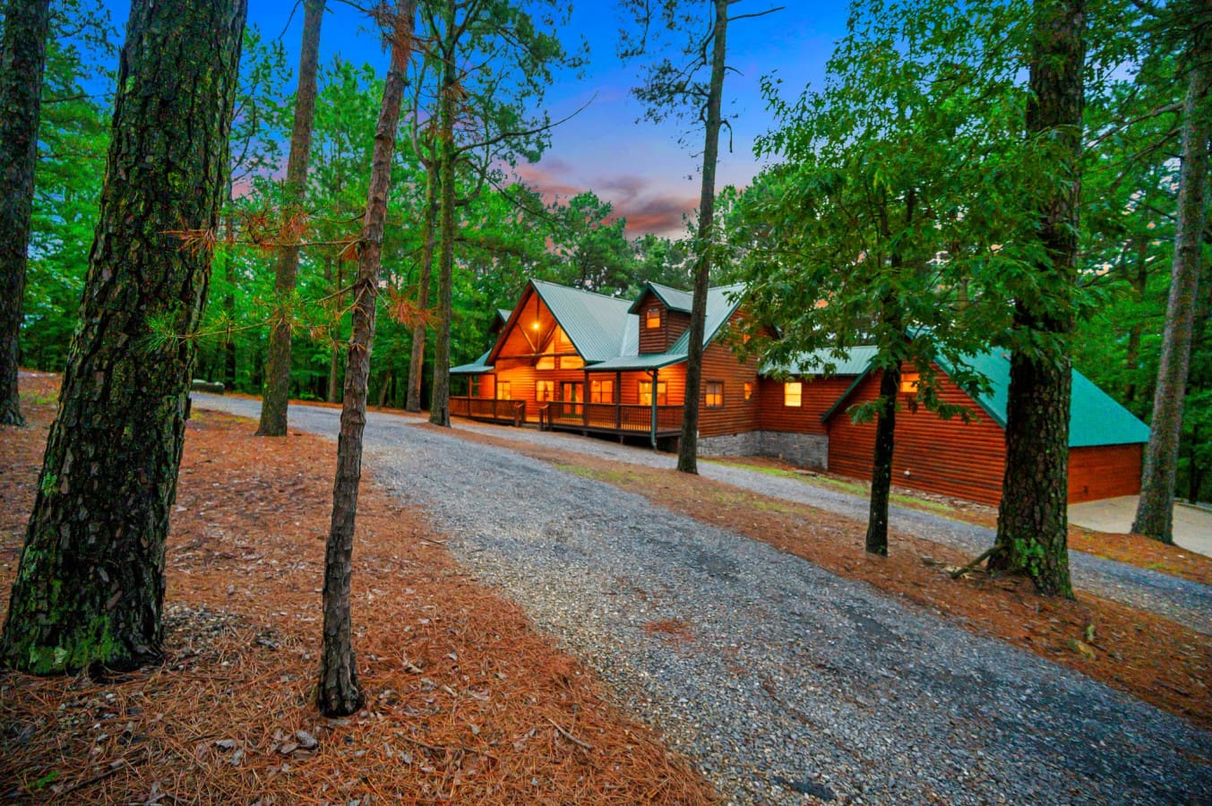 A classic cabin look with modern touches.