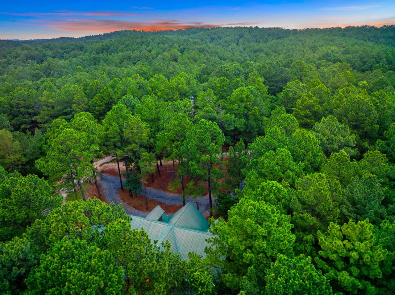 Elevated views of your private slice of Hochatown heaven.