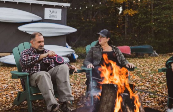 Fireside chats and fall skies.