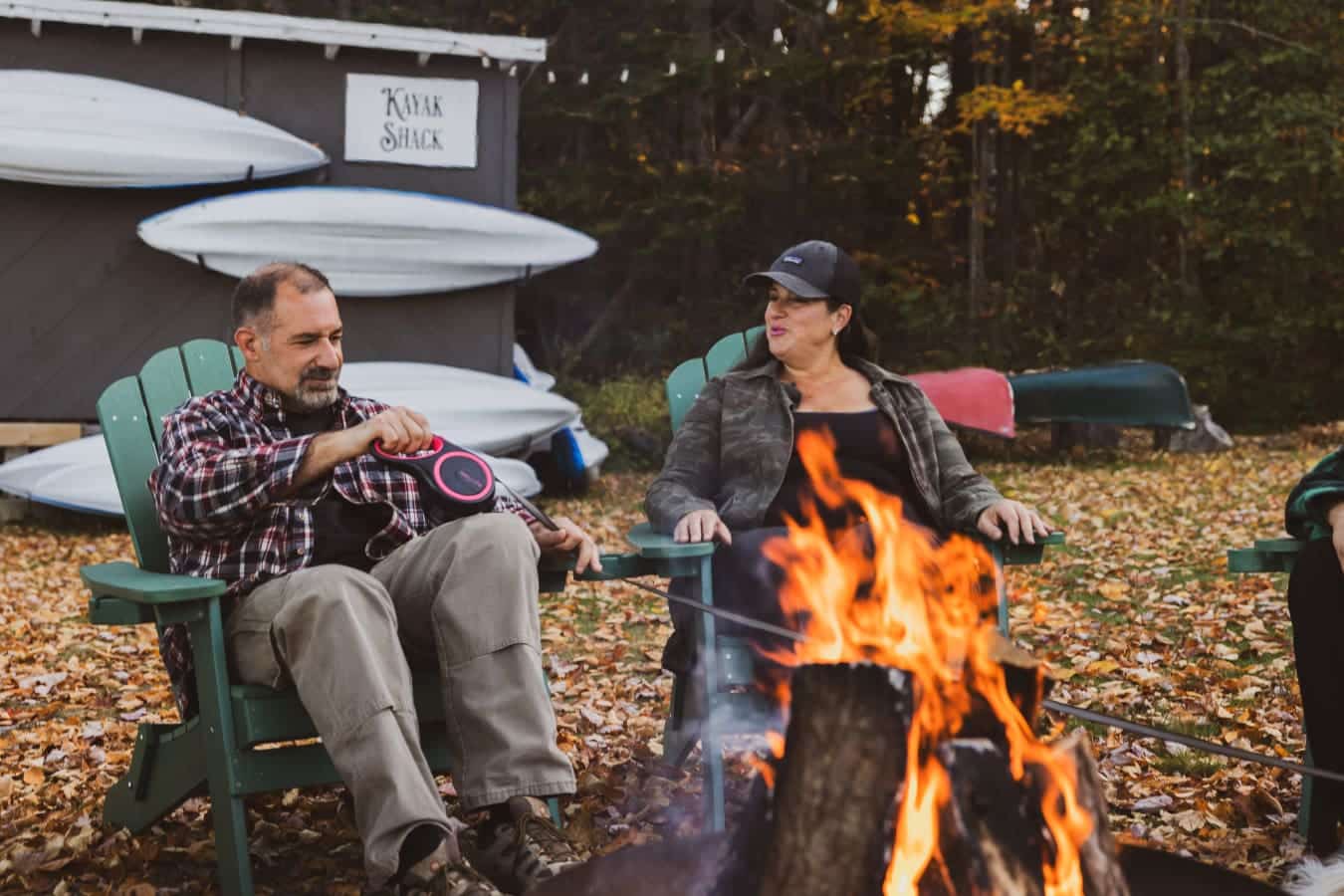 Fireside chats and fall skies.