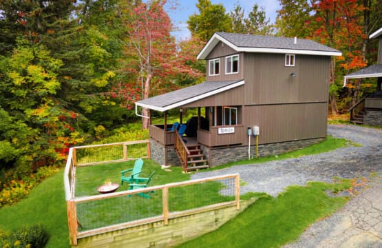 Peaceful evenings, glowing windows, and the quiet beauty of cabin life await.