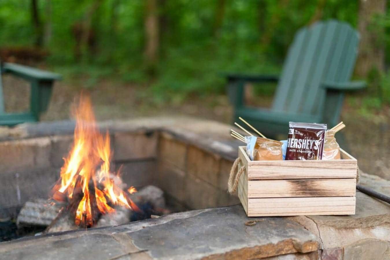 Chase away the chill with our crackling fire pit.