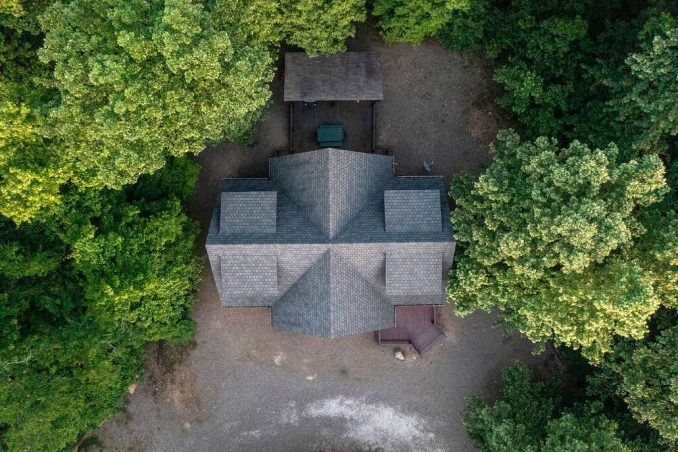 Elevated elegance: our cabin seen from a breathtaking height.