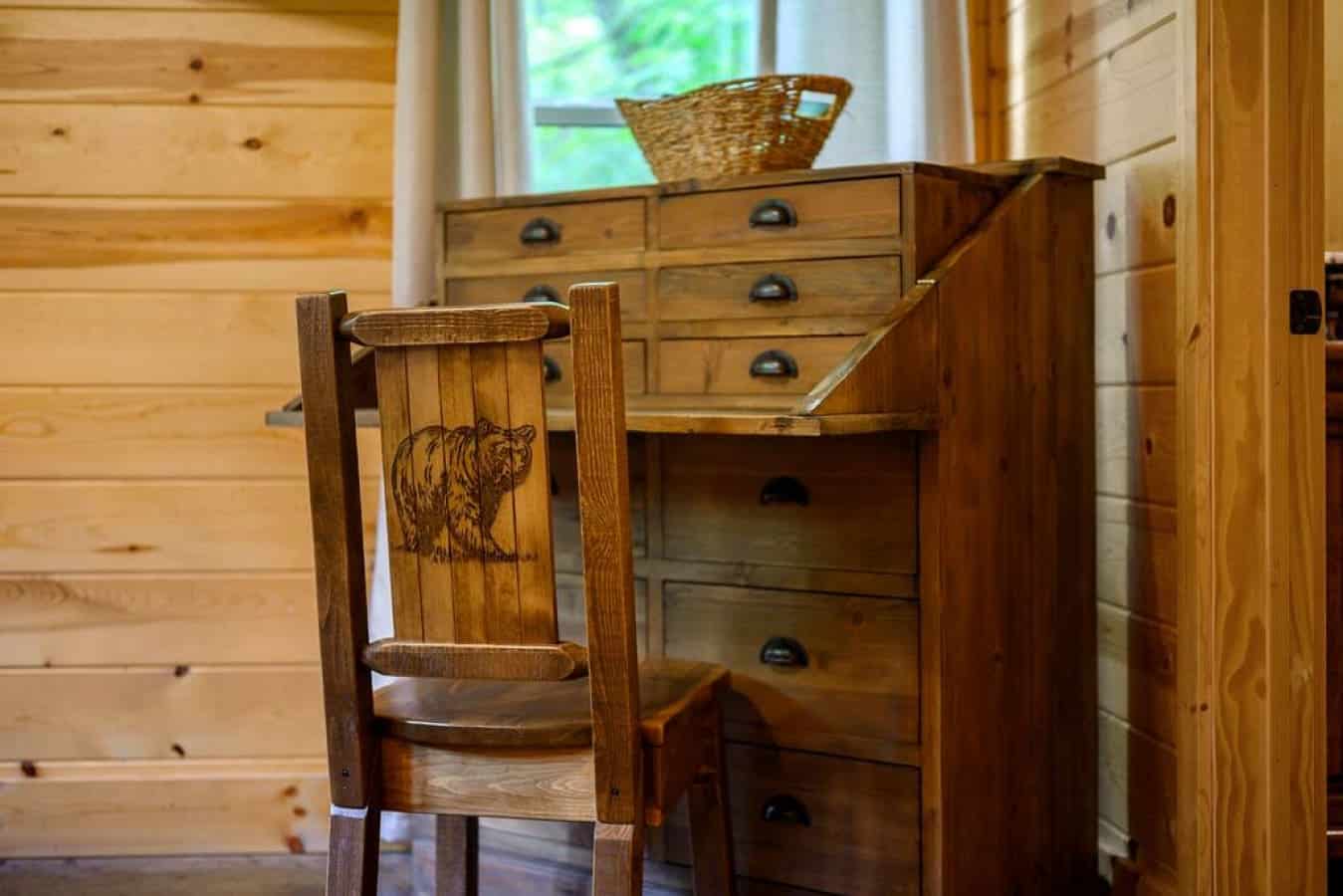 Organize in style with timeless wooden drawers.