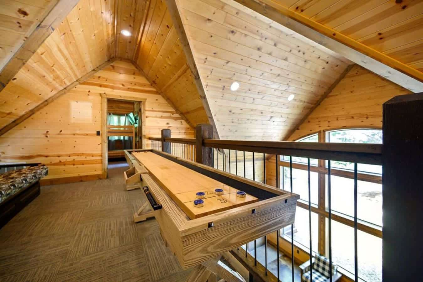 Crafted for precision and enjoyment: our shuffleboard.
