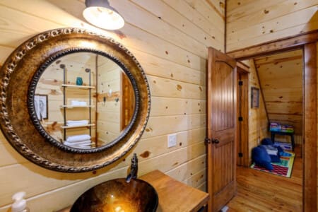 Mirror, mirror on the wall, enhancing cabin allure.