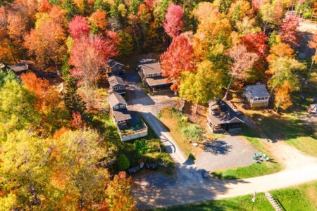 From the sky, fall shows off its true colors.