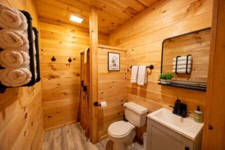 Soft towels, warm wood, and candlelight after sunset swims.