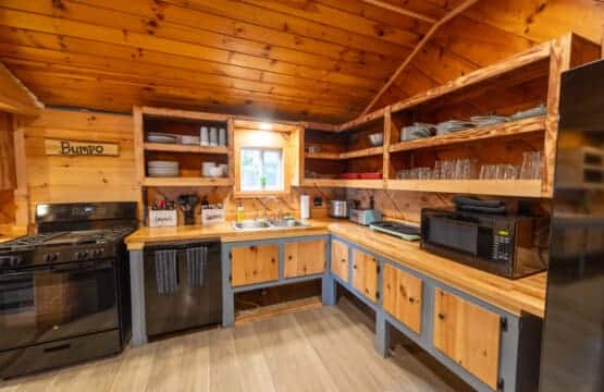 Wood counters, lake breezes, and everything styled just right.